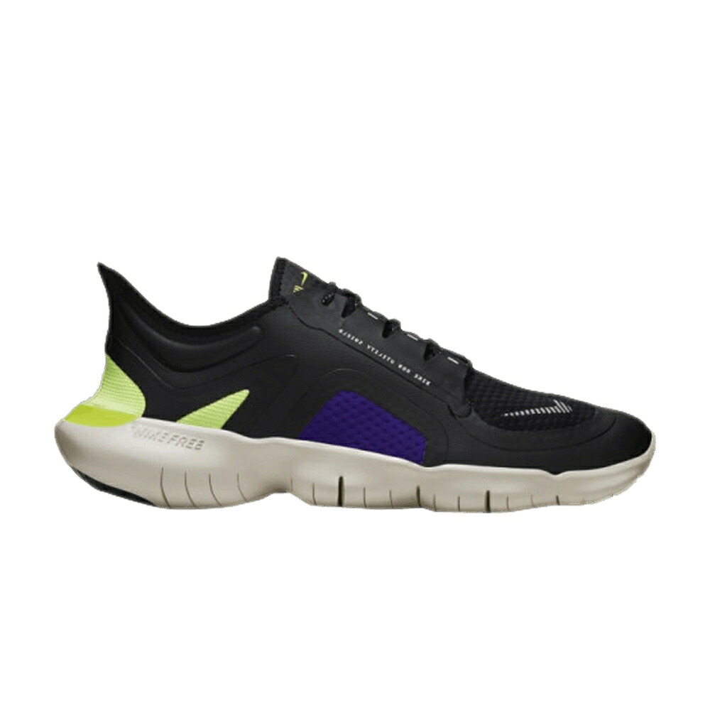 ナイキ フリー 黒色 ブラック 銀色 シルバー 5.0 'BLACK PURPLE' スニーカー メンズ NIKE FREE RN SHIELD VOLTAGE / BLACK METALLIC SILVER VOLTAGE