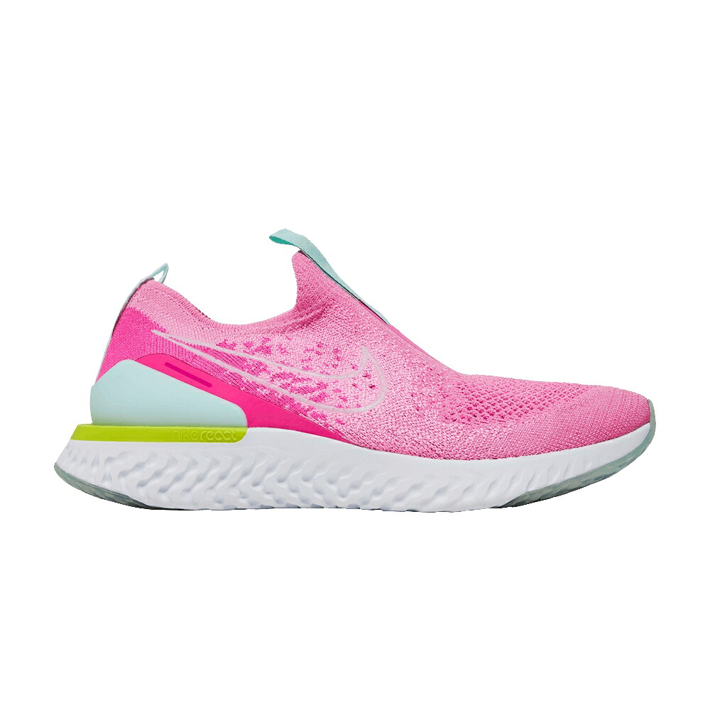 ナイキ エピック リアクト フライニット ピンク 白色 ホワイト レーザー 'PSYCHIC PINK' スニーカー レディース NIKE WMNS EPIC PHANTOM REACT FLYKNIT / PSYCHIC PINK WHITE LASER FUCHSIA｜スニケス