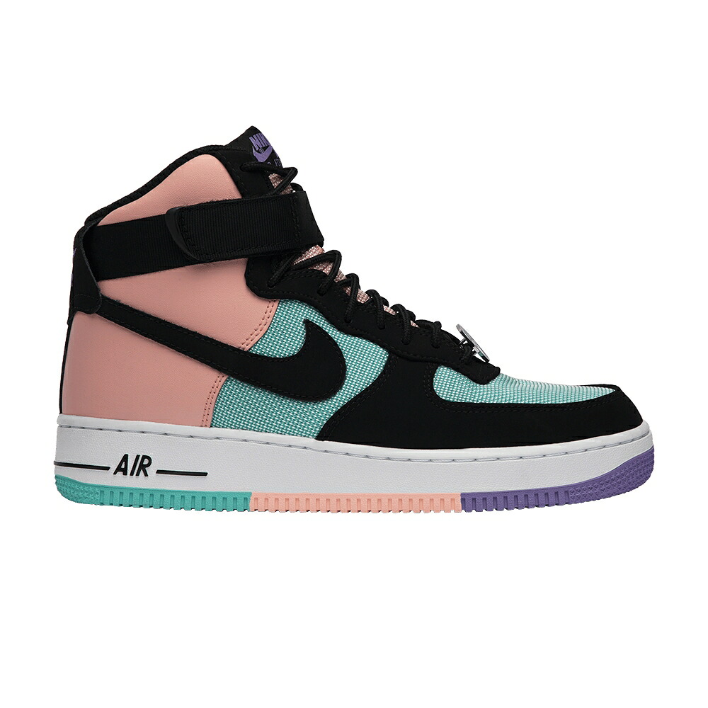 ナイキ ハイ 翡翠 ジェード エアフォース 'HAVE DAY' スニーカー メンズ NIKE AIR FORCE 1 HIGH A / HYPER JADE BLEACHED CORAL SPACE