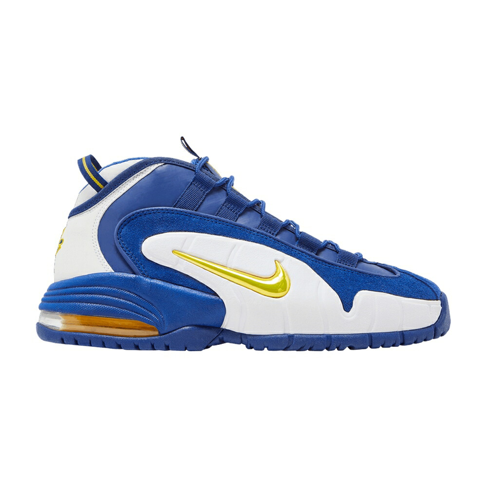 ナイキ マックス ペニー ディープ 白いこと 白いこと エア湖マックス \u0027WARRIORS\u0027 スニーカー メンズ NIKE AIR MAX PENNY 1 / DEEP ROYAL AMARILLO WHITE
