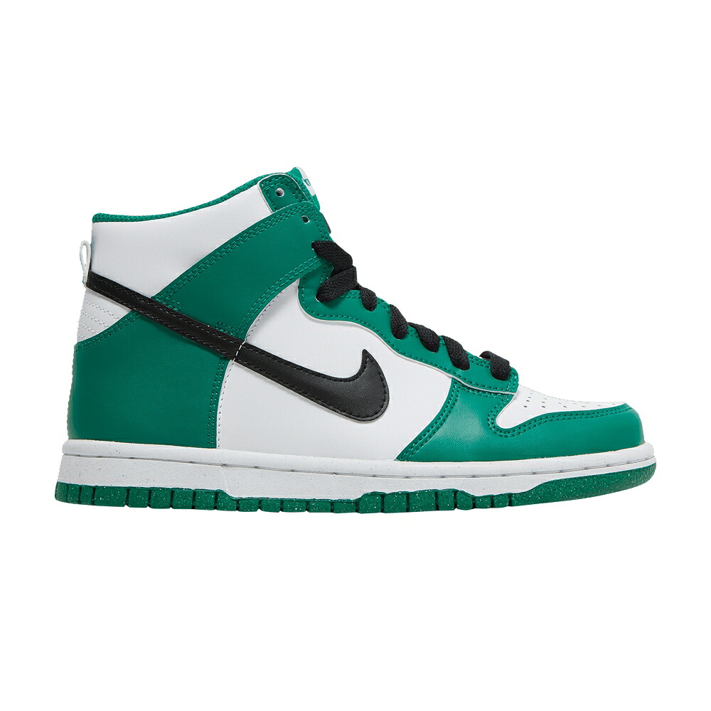 ナイキ ダンク ご機嫌 白いこと 白いこと 黒いこと 黒いこと ダンクハイ \u0027CELTICS\u0027 御坊っちゃん キッズ NIKE DUNK HIGH GS / MALACHITE WHITE BLACK もの言う花 マタニティ スニーカー