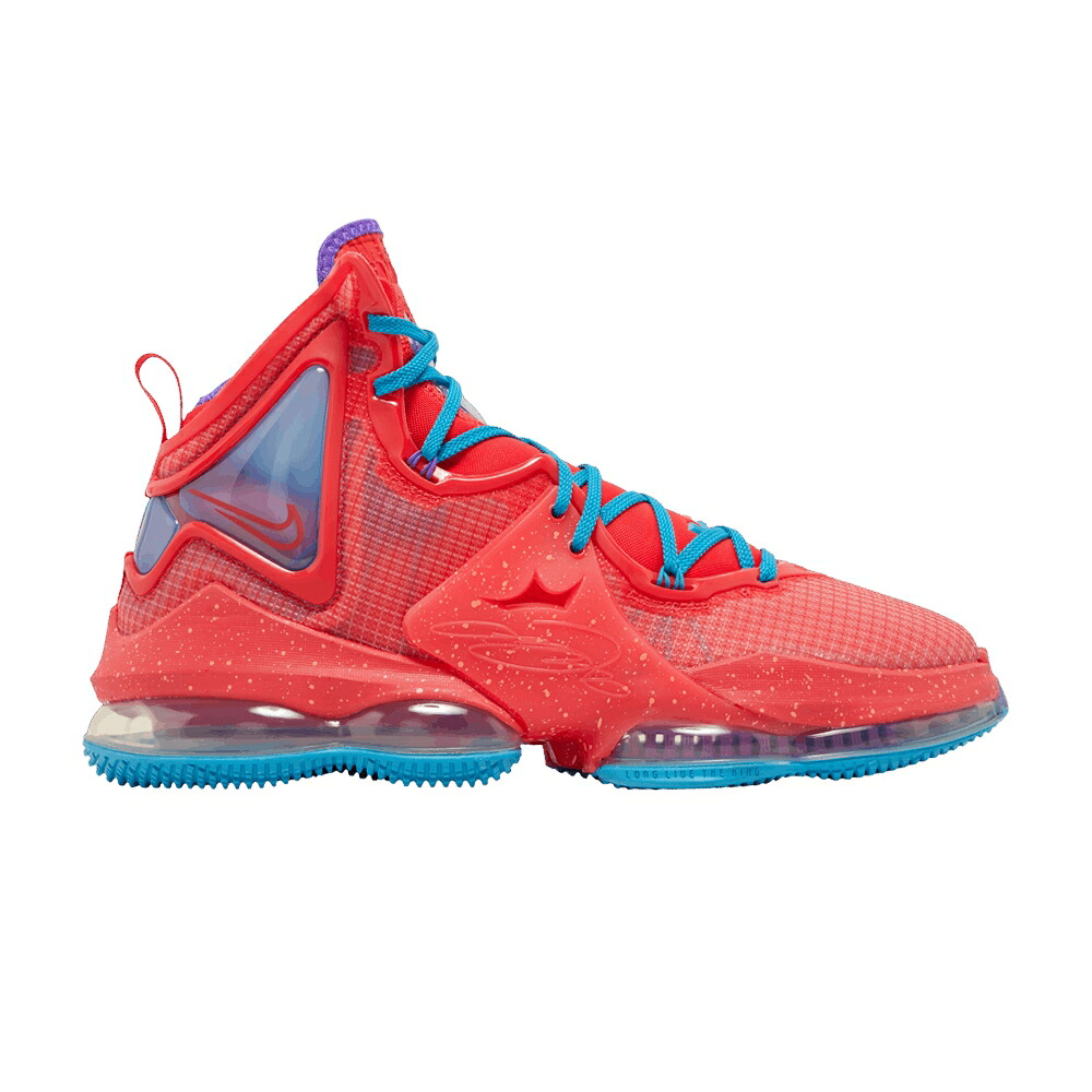 ナイキ レブロン 赤 赤いこと レーザ 青碧 青碧 \u0027KING\u0027S CROWN\u0027 スニーカー メンズ NIKE LEBRON 19 / SIREN RED LASER BLUE PSYCHIC