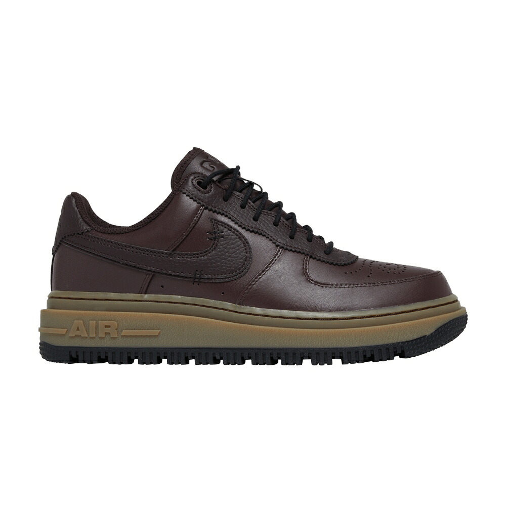ナイキ 茶色 ブラウン 黒色 ブラック エアフォース 'BROWN BASALT' スニーカー メンズ NIKE AIR FORCE 1 LUXE / BROWN BASALT BLACK GUM DARK