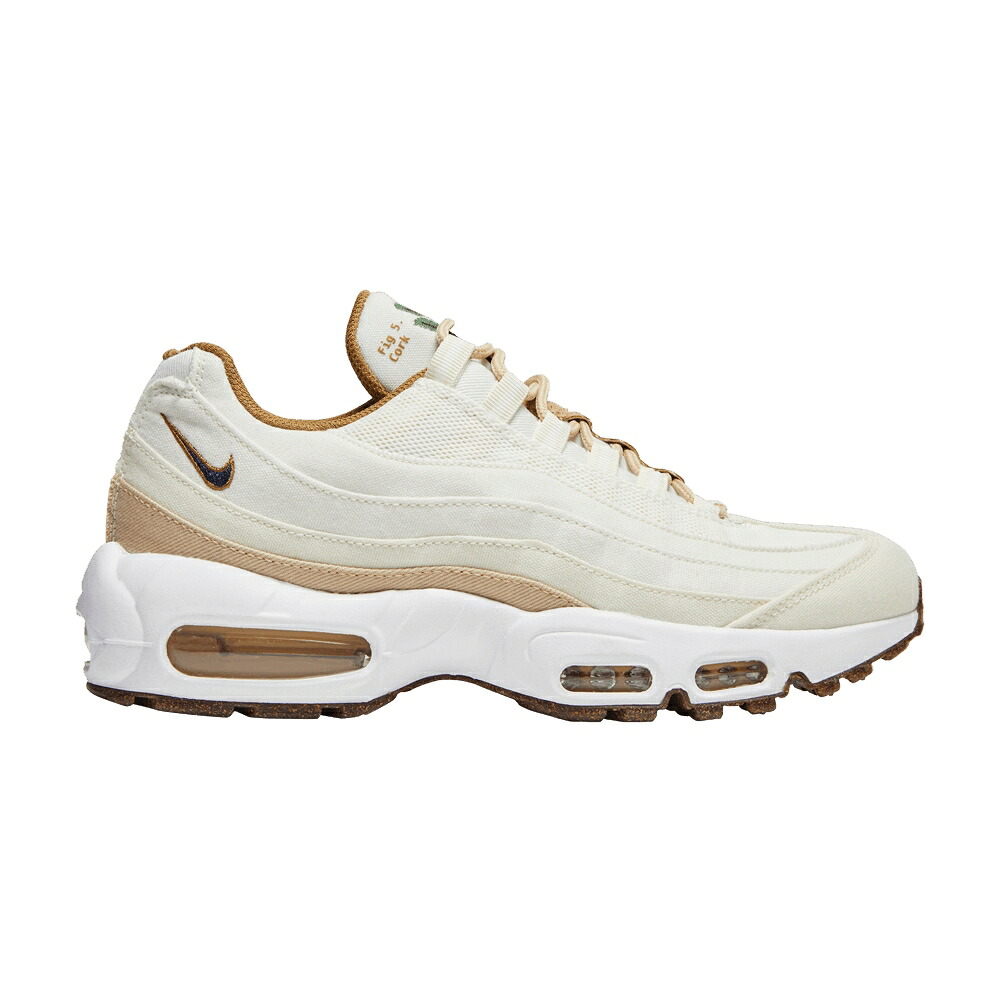ナイキ マックス サンダー 青み 青色 ウィート 大気圏マックス \u0027CORK\u0027 スニーカー レディース NIKE WMNS AIR MAX 95 SE / SAIL THUNDER BLUE SESAME WHEAT