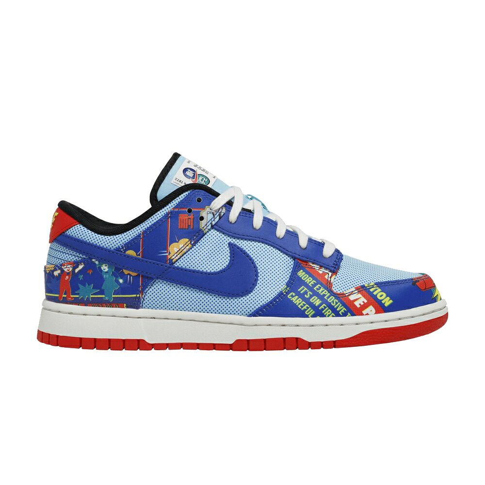 ナイキ ダンク 青碧 青碧 赤 赤いこと ダンクロー \u0027CHINESE FIRECRACKER\u0027 スニーカー メンズ NIKE DUNK LOW NEW YEAR - / COPA HYPER BLUE CHILE RED SAIL