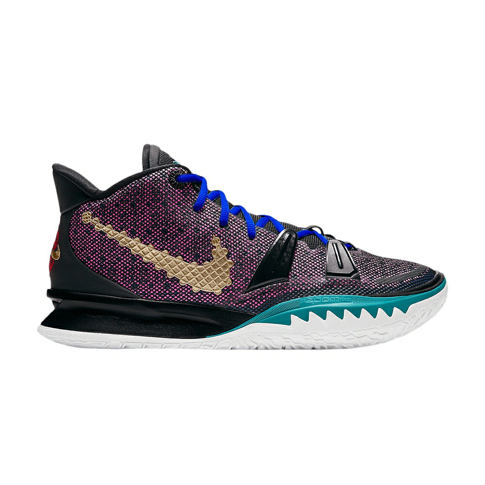 ナイキ カイリー 黒いこと 黒いこと サクラ色 \u0027CHINESE YEAR\u0027 スニーカー メンズ NIKE KYRIE 7 EP NEW / BLACK SPIRIT TEAL HYPER PINK