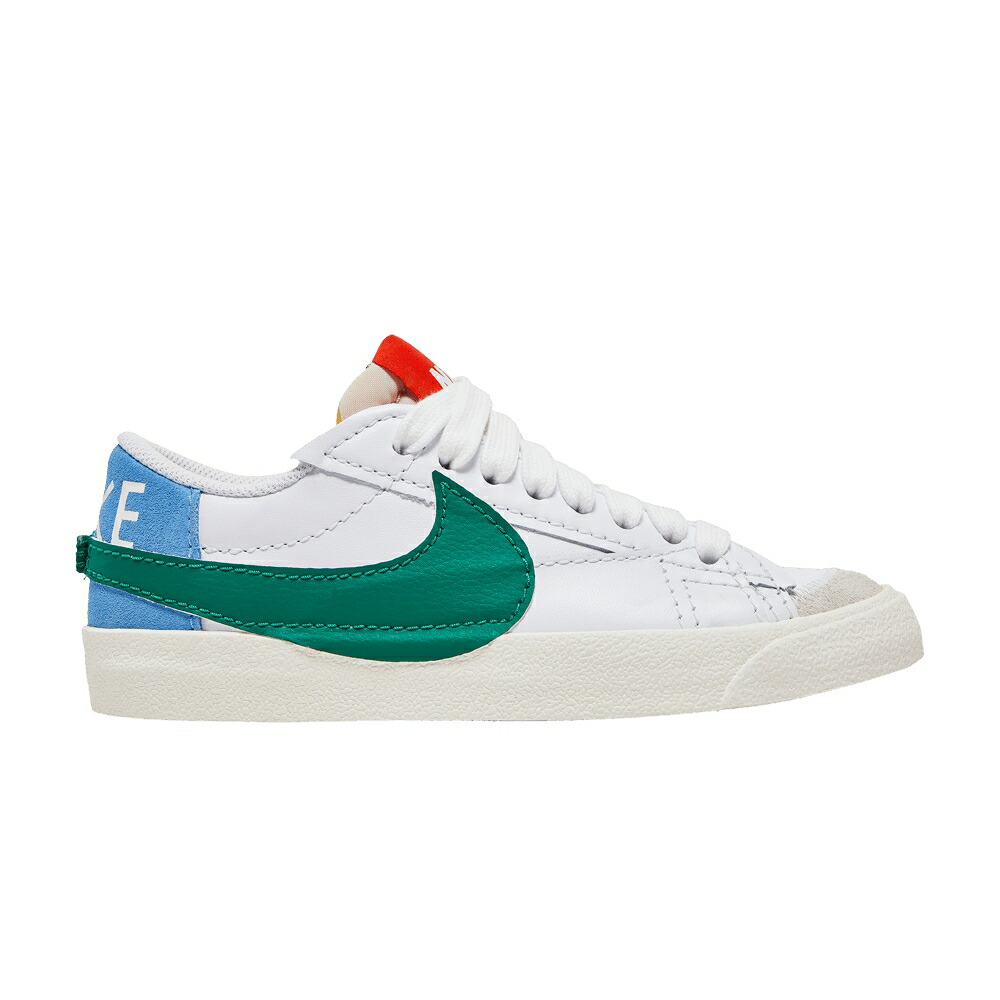 ナイキ ブレイザー ジャンボ 白いこと 白いこと \u002777 \u0027MISMATCH\u0027 スニーカー レディース NIKE WMNS BLAZER LOW JUMBO / WHITE MALACHITE