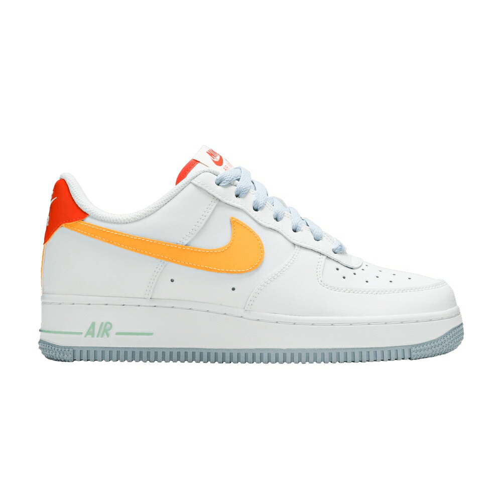 ナイキ 白いこと 白いこと レーザ 橙 オレンジ色 空軍 \u002707 \u0027BE KIND\u0027 スニーカー メンズ NIKE AIR FORCE 1 LV8 / WHITE LASER ORANGE LIGHT ARMORY