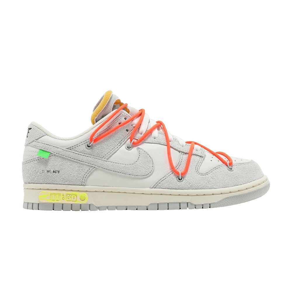 ナイキ 象牙色 ダンク 薄墨色 薄墨色 ダンクロー \u0027LOT 50\u0027 スニーカー メンズ NIKE OFF-WHITE X DUNK LOW 11 OF / SAIL NEUTRAL GREY