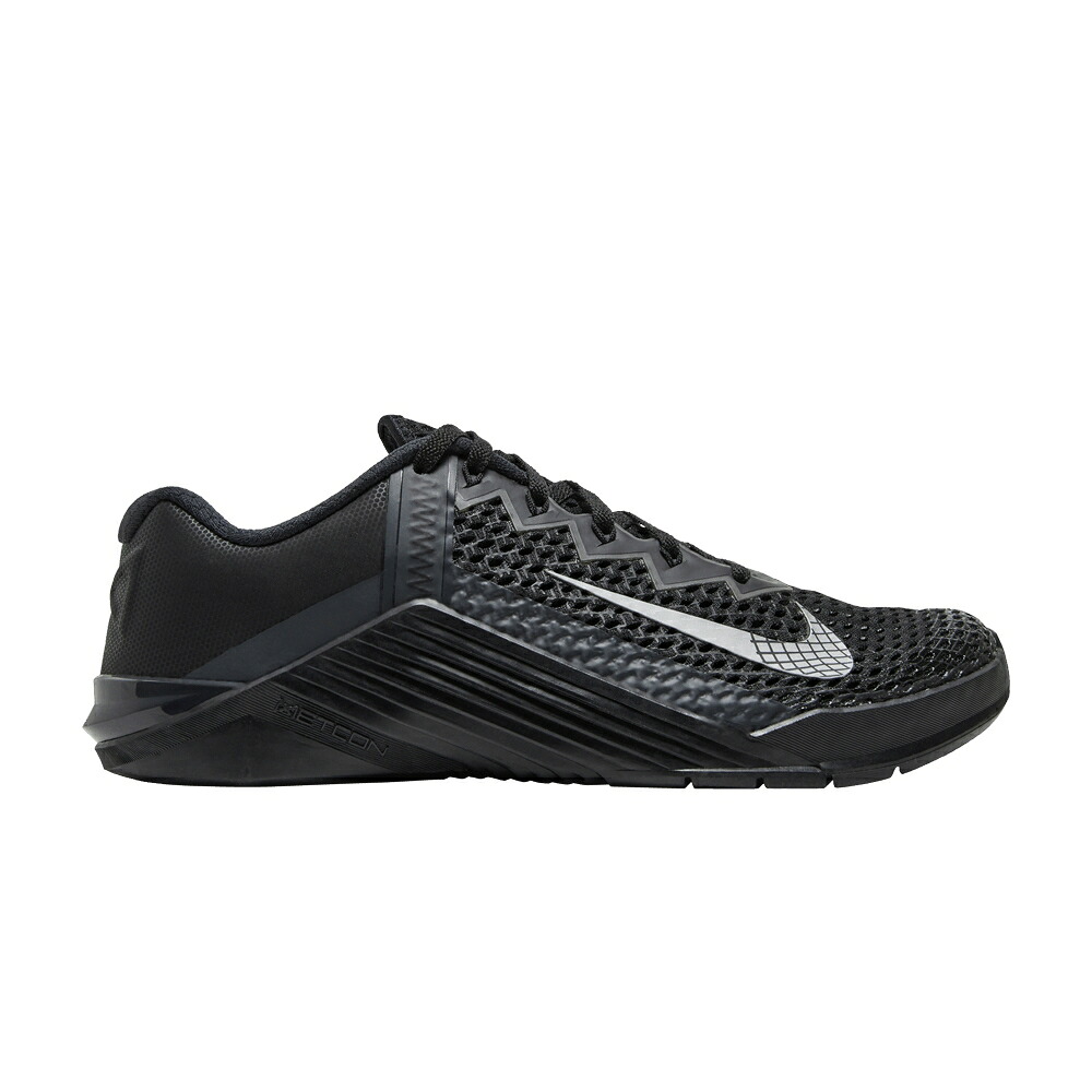 ナイキ 黒色 ブラック 銀色 シルバー 'BLACK ANTHRACITE' スニーカー メンズ NIKE METCON 6 / BLACK ANTHRACITE METALLIC SILVER|スニケス