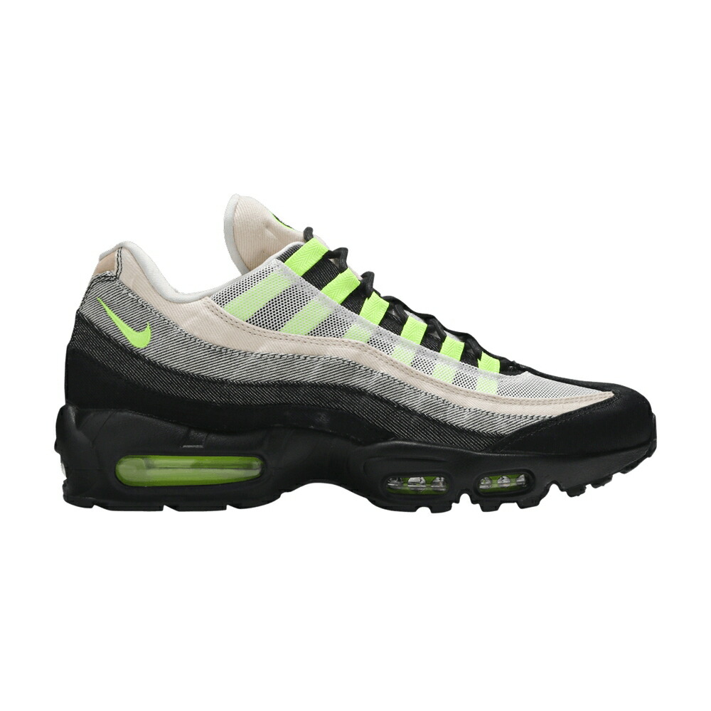 ナイキ マックス 黒色 ブラック 白色 ホワイト エアマックス VOLT スニーカー メンズ NIKE DENHAM X AIR MAX 95 / BLACK SUMMIT WHITE VOLT
