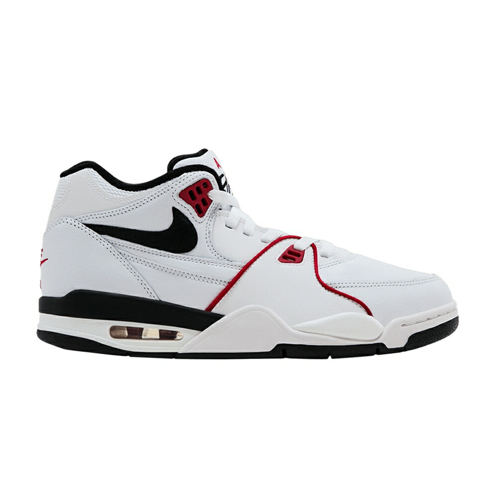 ナイキ フライト 黒色 ブラック 白色 ホワイト 赤 レッド WHITE RED スニーカー メンズ NIKE AIR FLIGHT 89 BLACK / WHITE BLACK WHITE UNIVERSITY RED