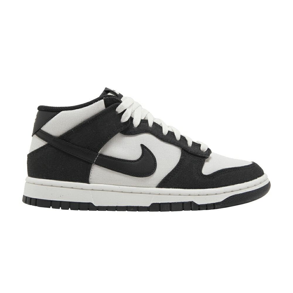 ナイキ ダンク ミッド 黒色 ブラック CANVAS PANDA スニーカー メンズ NIKE DUNK MID / SAIL SAIL BLACK BLACK