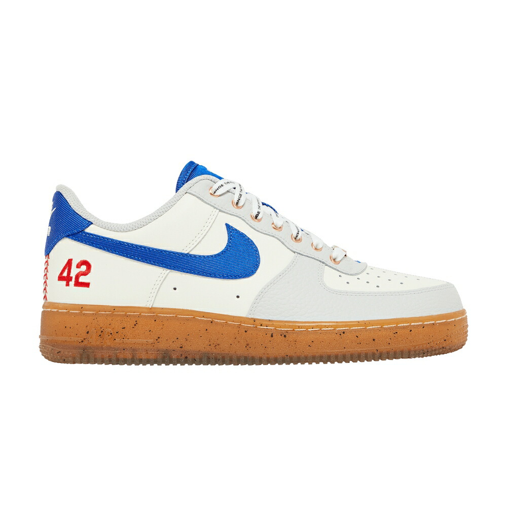 ナイキ 青色 ブルー 白色 ホワイト エアフォース JACKIE ROBINSON スニーカー メンズ NIKE AIR FORCE 1 LOW / SAIL RACER BLUE WHITE NEUTRAL
