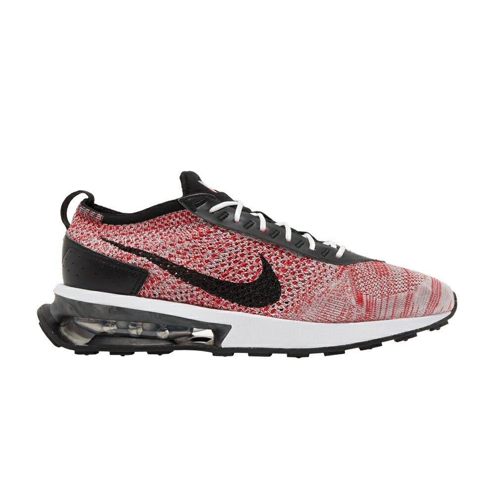 ナイキ マックス フライニット 赤 レッド 黒色 ブラック 灰色 グレー エアマックス UNIVERSITY RED スニーカー メンズ NIKE AIR MAX FLYKNIT RACER / UNIVERSITY RED BLACK WOLF GREY