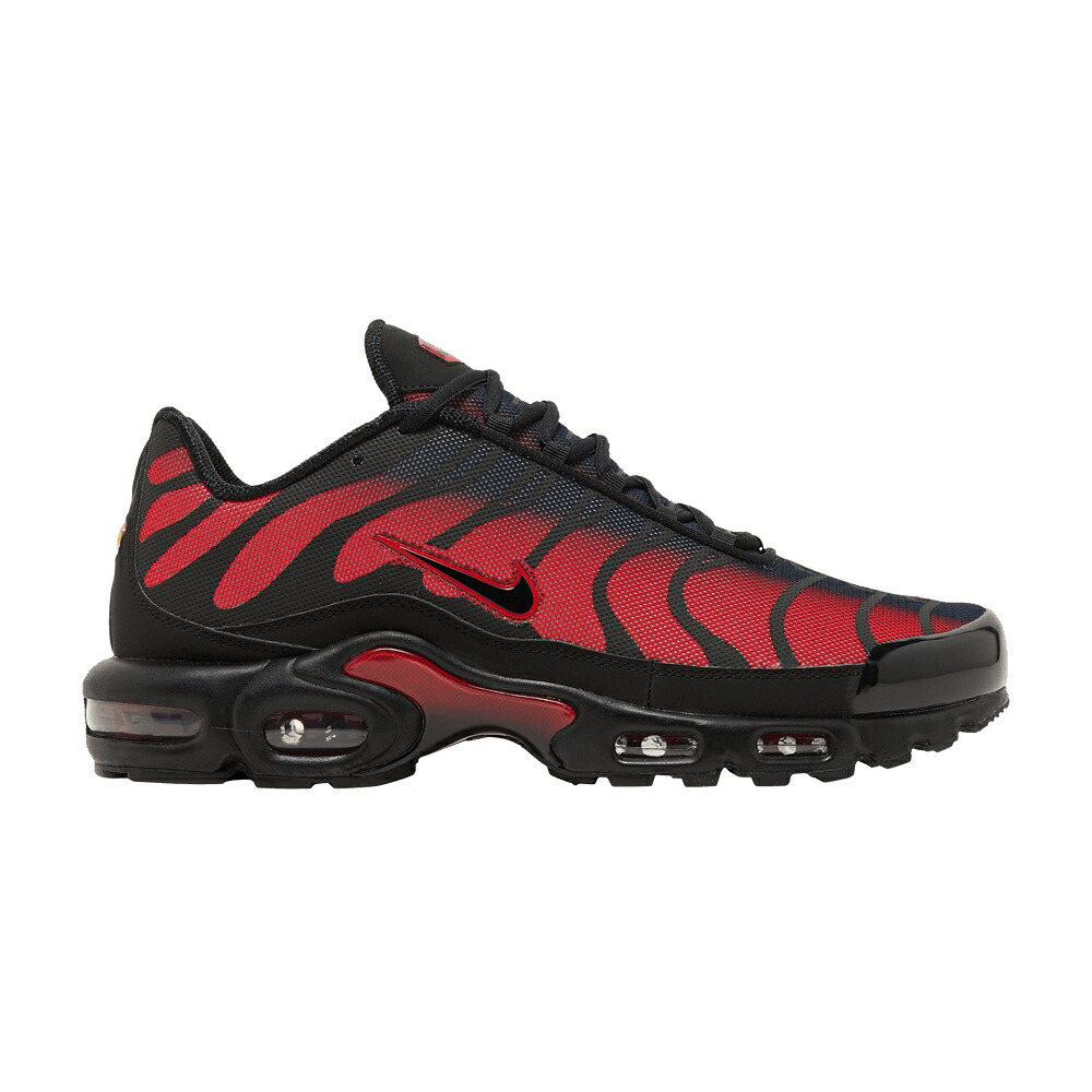 ナイキ マックス 赤 赤いこと 黒いこと 黒いこと エアマックスプラス \u0027BRED REFLECTIVE\u0027 スニーカー メンズ NIKE AIR MAX PLUS / UNIVERSITY RED BLACK