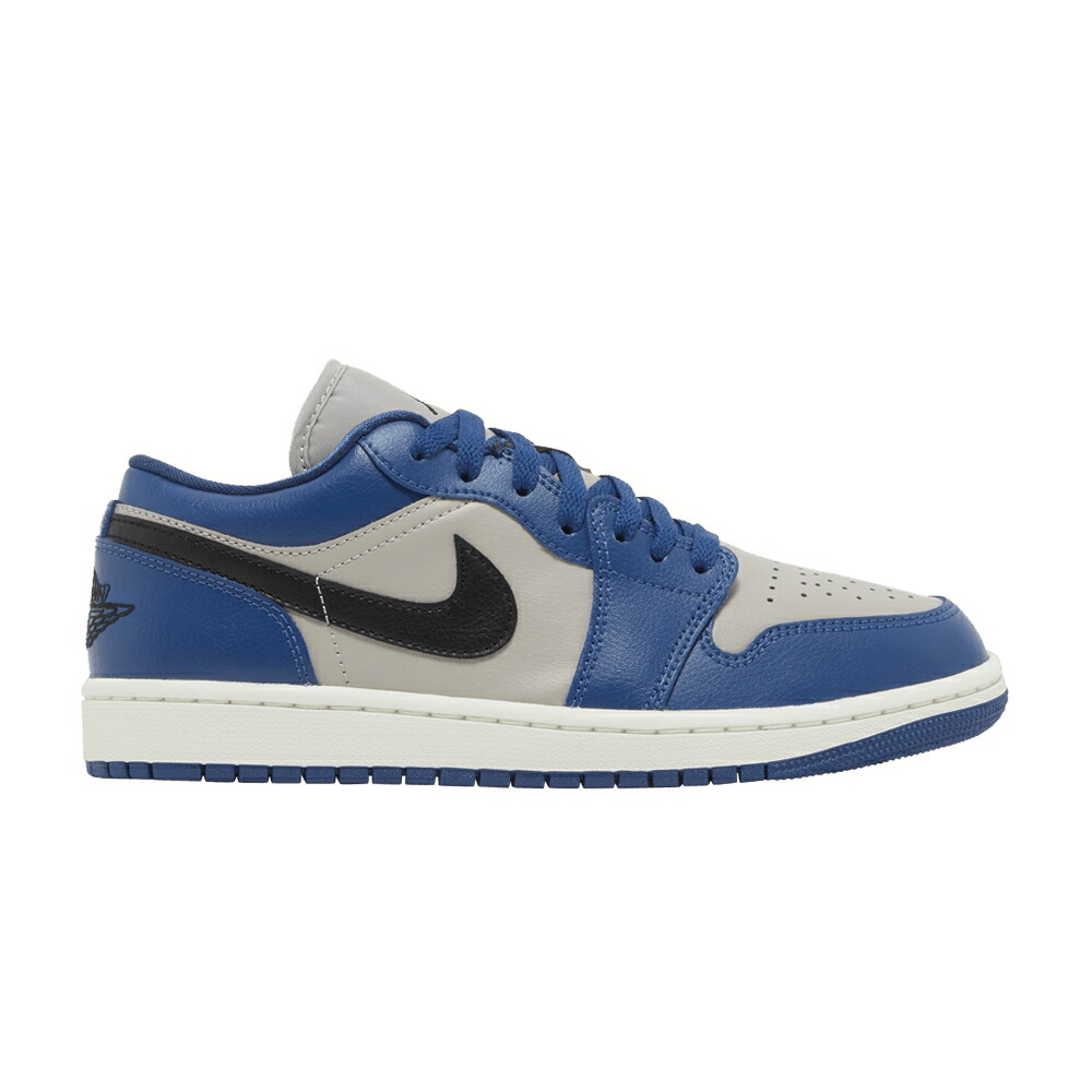 ナイキ 青色 ブルー 黒色 ブラック カレッジ 灰色 グレー エアジョーダン 'FRENCH BLUE' スニーカー レディース AIR JORDAN WMNS AIR JORDAN 1 LOW / FRENCH BLUE BLACK COLLEGE GREY