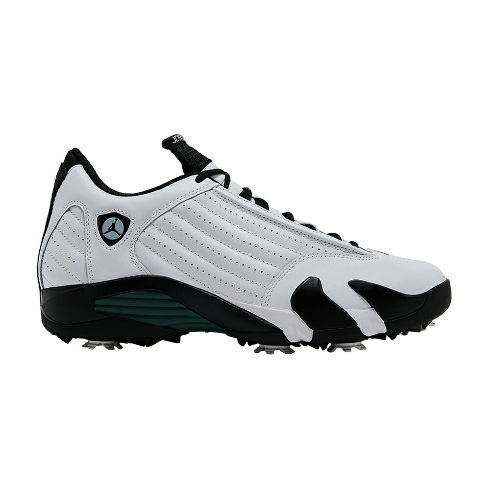 ナイキ ゴルフ 白色 ホワイト 緑 グリーン 黒色 ブラック エアジョーダン OXIDIZED GREEN スニーカー メンズ AIR JORDAN AIR JORDAN 14 RETRO GOLF / WHITE OXIDIZED GREEN BLACK