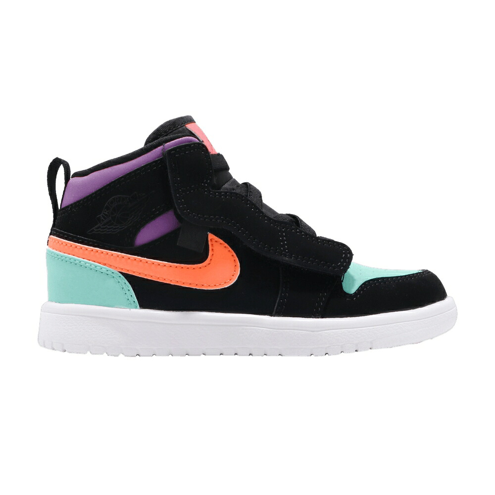 ナイキ ミッド 黒色 ブラック 橙 オレンジ エアジョーダン 'WHAT THE' ジュニア キッズ AIR JORDAN AIR JORDAN 1 MID ALT PS / BLACK TOTAL ORANGE ベビー マタニティ スニーカー｜スニケス