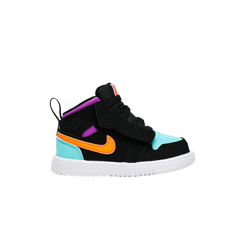 ナイキ ミッド 黒いこと 黒いこと 橙 オレンジ色 エアジョーダン \u0027WHAT THE\u0027 もの言う花 AIR JORDAN AIR JORDAN 1 MID ALT TD / BLACK TOTAL ORANGE
