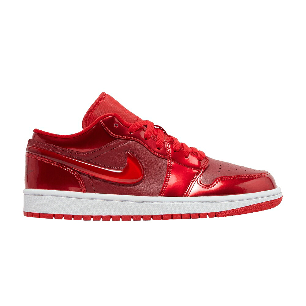 ナイキ 赤 赤いこと 白いこと 白いこと エアジョーダン \u0027POMEGRANATE\u0027 スニーカー レディース AIR JORDAN WMNS AIR JORDAN 1 LOW SE / UNIVERSITY RED WHITE POMEGRANATE