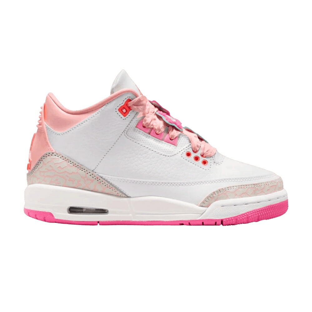 ナイキ パール さくら色 橙 オレンジ色 エアジョーダン \u0027SPRING FLOWERS\u0027 お坊っちゃん キッズ AIR JORDAN AIR JORDAN 3 RETRO GS / PEARL PINK HYPER ORANGE PINK もの言う花 マタニティ スニーカー