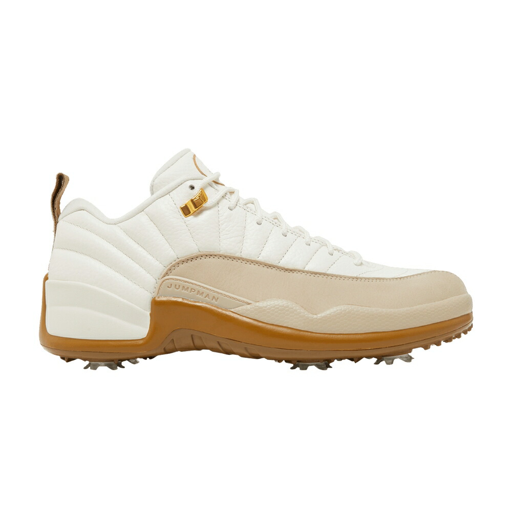 ナイキ ゴルフ 黒色 ブラック エアジョーダン AIL スニーカー メンズ AIR JORDAN AIR JORDAN 12 LOW GOLF / SAIL DARK DRIFTWOOD RATTAN BLACK