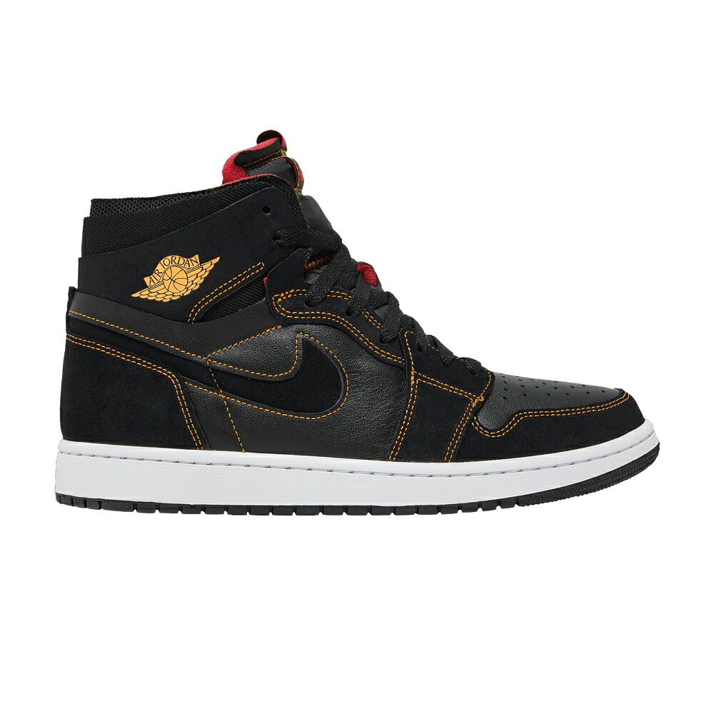ナイキ ハイ ズーム 黒色 ブラック 赤 レッド 白色 ホワイト エアジョーダン 'CITRUS' スニーカー メンズ AIR JORDAN AIR JORDAN 1 HIGH ZOOM COMFORT / BLACK CITRUS VARSITY RED WHITE|スニケス