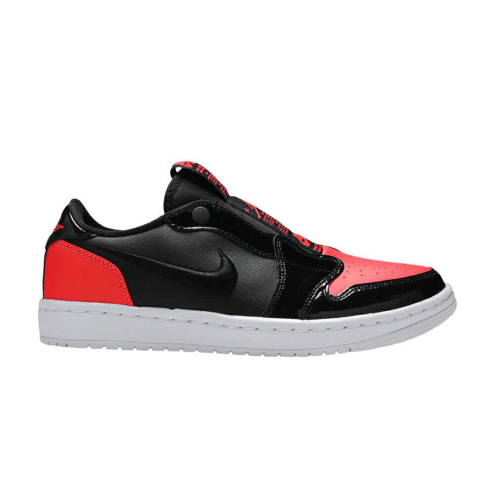 ナイキ 黒いこと 黒いこと 白いこと 白いこと エアジョーダン \u0027INFRABRED\u0027 スニーカー レディース AIR JORDAN WMNS AIR JORDAN 1 LOW SLIP \u0027INFRA-BRED\u0027 / INFRARED BLACK WHITE