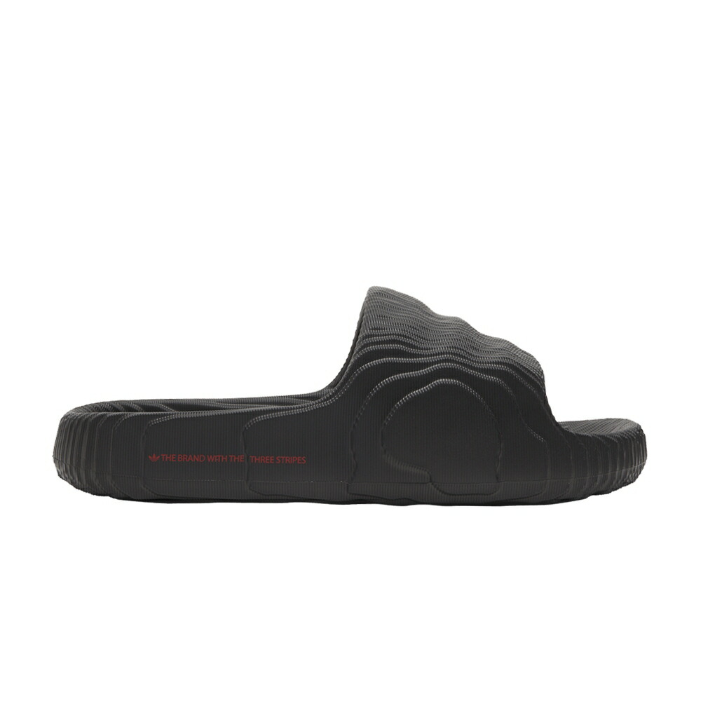 アディダス アディレッタ コア 黒色 ブラック BLACK SCARLET スニーカー メンズ ADIDAS ADILETTE 22 SLIDES / CORE BLACK CORE BLACK BETTER