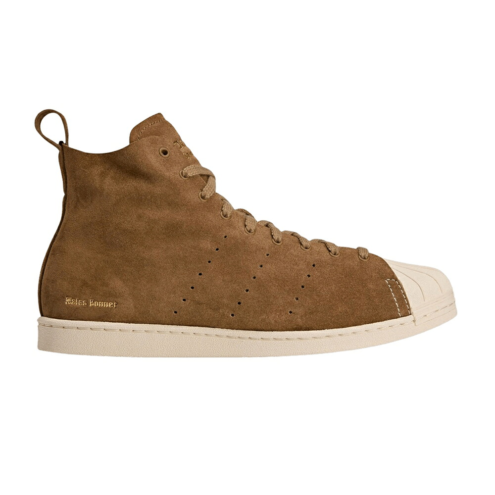 アディダス はやりっ児 ご機嫌 白いこと 白いこと \u0027BROWN\u0027 スニーカー メンズ ADIDAS WALES BONNER X SUPERSTAR HIGH / SUPPLIER COLOUR WONDER WHITE