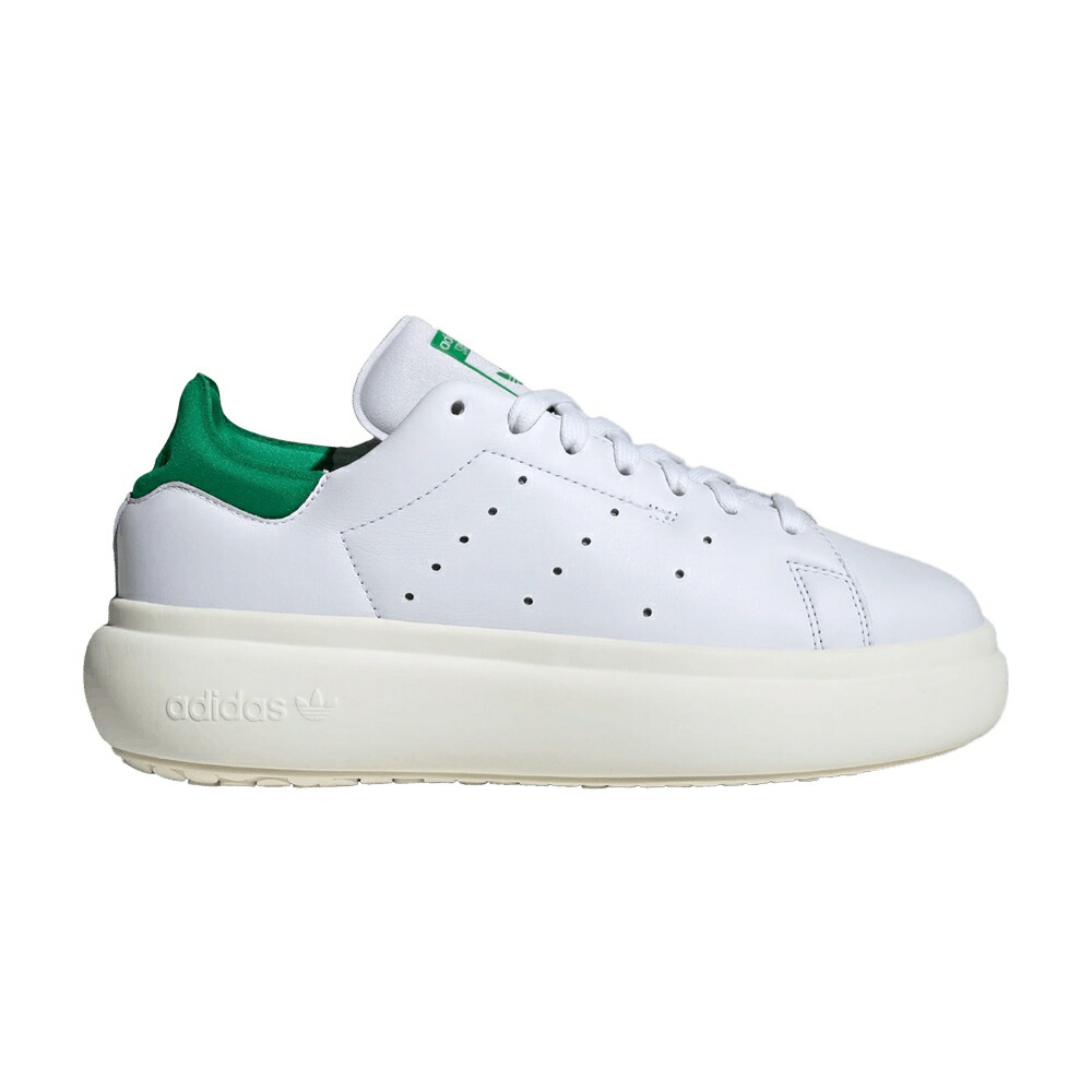 アディダス 白いこと 白いこと 緑 緑であること 立場し損ない \u0027WHITE GREEN\u0027 スニーカー レディース ADIDAS WMNS STAN SMITH PLATFORM / CLOUD WHITE OFF WHITE GREEN