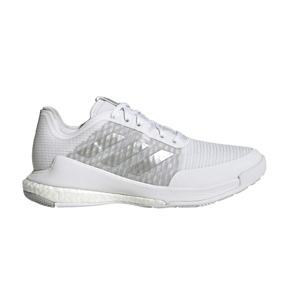 アディダス しろがね色 しろがね色 白いこと 白いこと 薄墨色 薄墨色 \u0027WHITE METALLIC\u0027 スニーカー レディース ADIDAS WMNS CRAZYFLIGHT SILVER / CLOUD WHITE SILVER METALLIC GREY