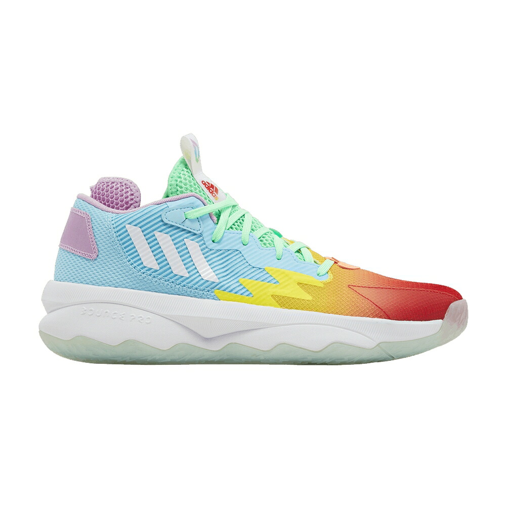アディダス 赤 赤いこと 白いこと 白いこと \u0027RAINBOW\u0027 スニーカー メンズ ADIDAS DAME 8 / VIVID RED FOOTWEAR WHITE BEAM