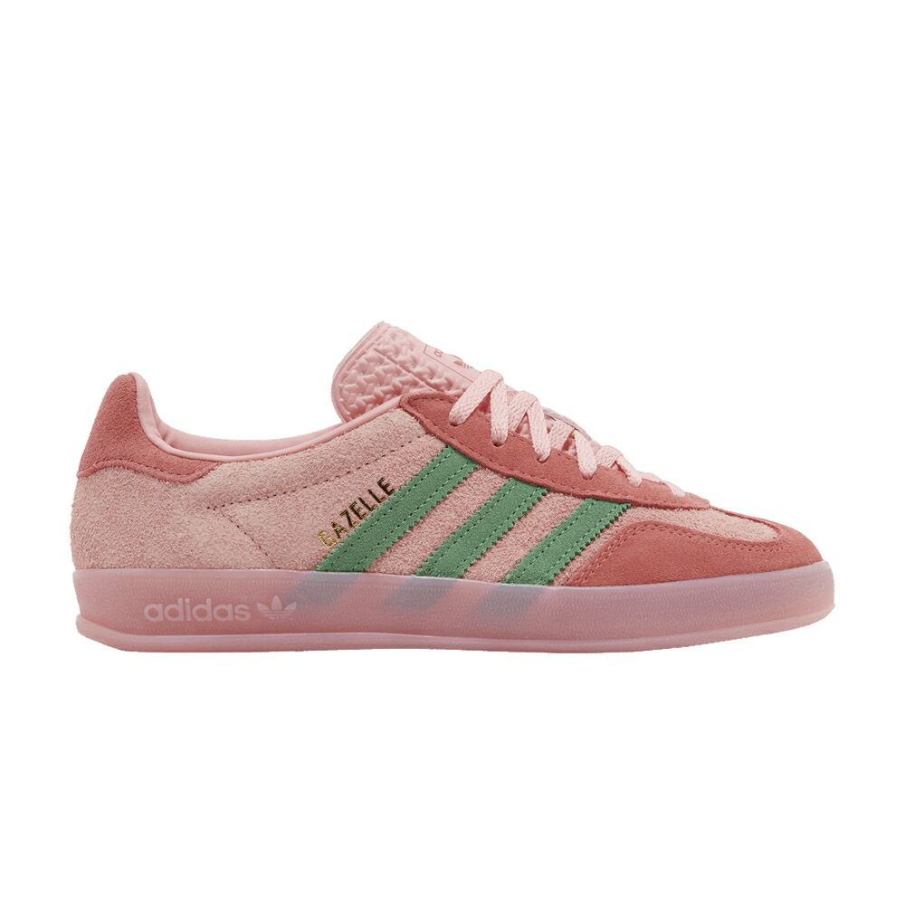 アディダス ガゼル サクラ色 緑 緑であること \u0027PINK GREEN\u0027 スニーカー レディース ADIDAS WMNS GAZELLE INDOOR SPARK PRELOVED / SEMI PINK SPARK PRELOVED GREEN