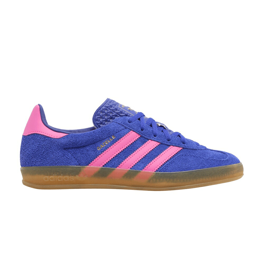 アディダス ガゼル 青色 ブルー ピンク BLUE PINK スニーカー レディース ADIDAS WMNS GAZELLE INDOOR LUCID / BLUE LUCID PINK GUM 3