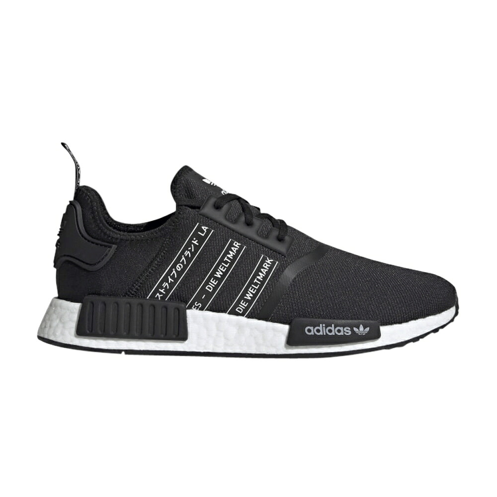 アディダス コア 黒色 ブラック NMD_R1 'BLACK WHITE' スニーカー メンズ ADIDAS / CORE BLACK CORE BLACK CLOUD