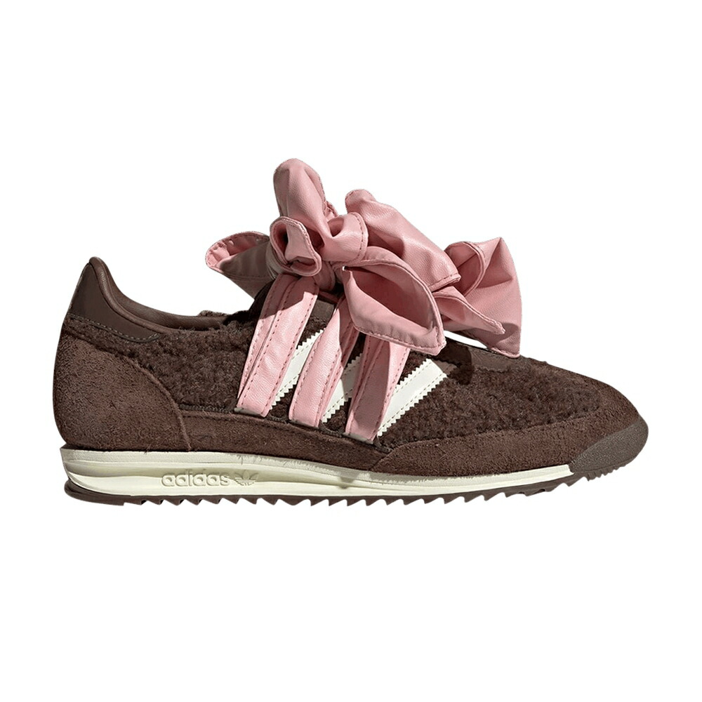 アディダス 茶色 ブラウン アイボリー 'BROWN MAUVE' スニーカー レディース ADIDAS CAROLINE HU X WMNS SL72 OG WONDER / BROWN WONDER MAUVE IVORY