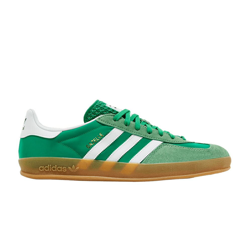 アディダス ガゼル 緑 グリーン 白色 ホワイト 'HAZY GREEN' スニーカー メンズ ADIDAS GAZELLE INDOOR / GREEN CLOUD WHITE HAZY GREEN|スニケス