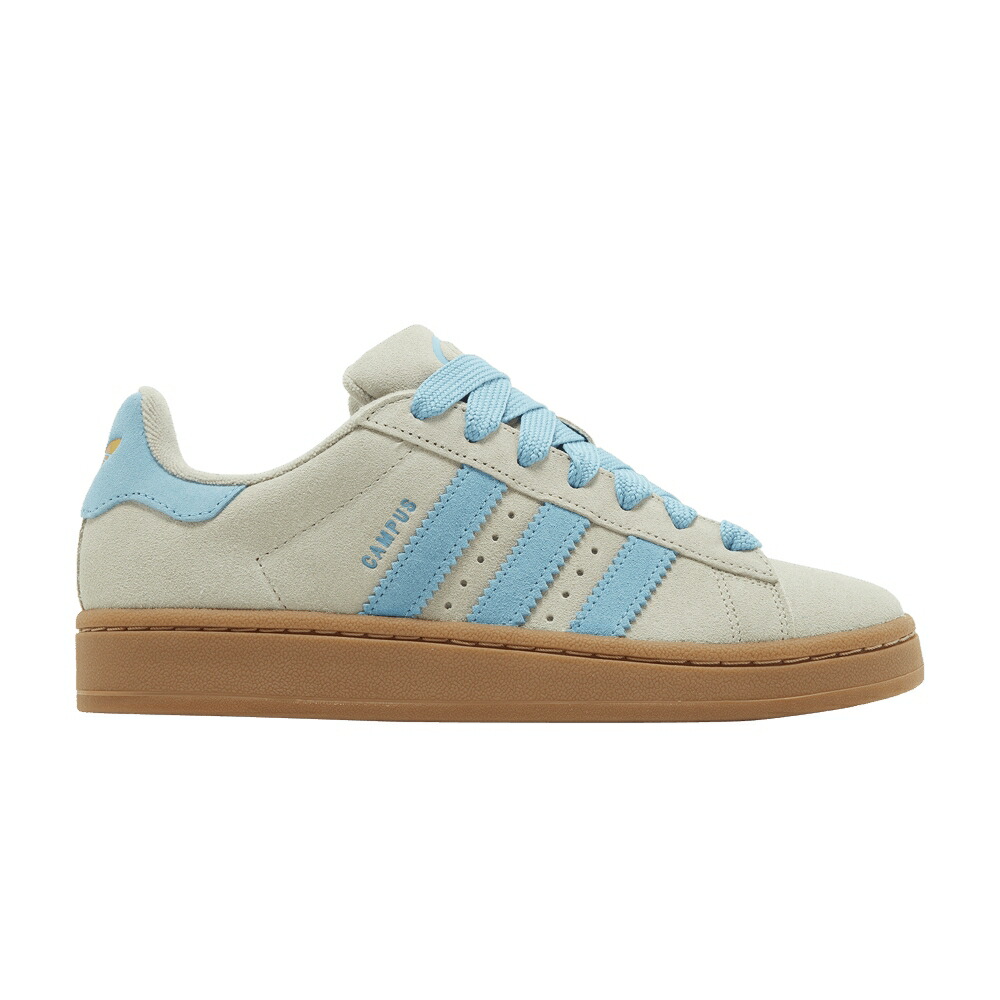アディダス キャンパス 灰色 グレー 青色 ブルー ゴールド 'PUTTY GUM' スニーカー レディース ADIDAS WMNS CAMPUS GREY PRELOVED BLUE / PUTTY GREY PRELOVED BLUE GOLD