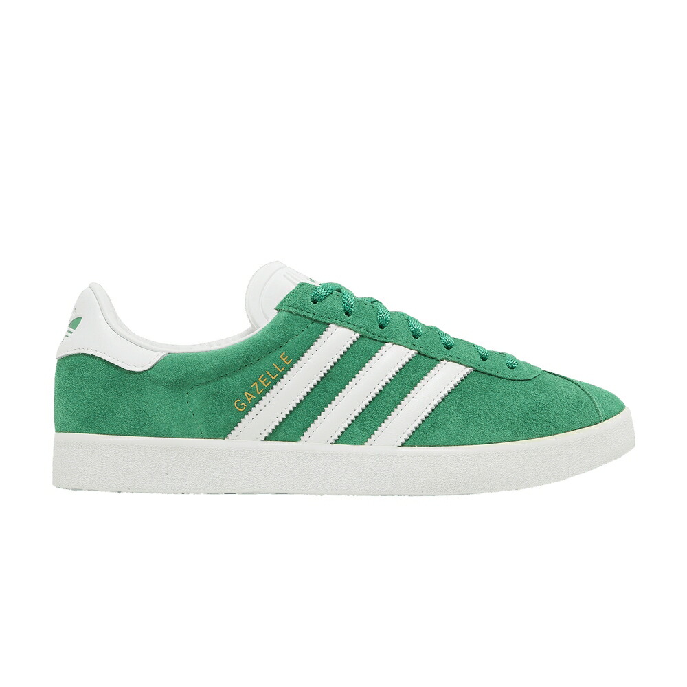 アディダス ガゼル 緑 グリーン 白色 ホワイト ゴールド GREEN WHITE スニーカー メンズ ADIDAS GAZELLE 85 / GREEN CLOUD WHITE GOLD METALLIC
