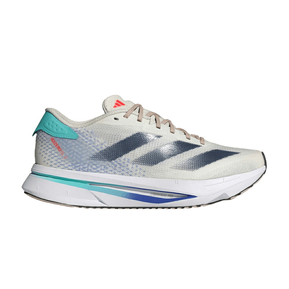 アディダス アディゼロ 白色 ホワイト アクア 'AURORA AQUA' スニーカー レディース ADIDAS WMNS ADIZERO SL2 INK FLASH / OFF WHITE AURORA INK FLASH AQUA｜スニケス