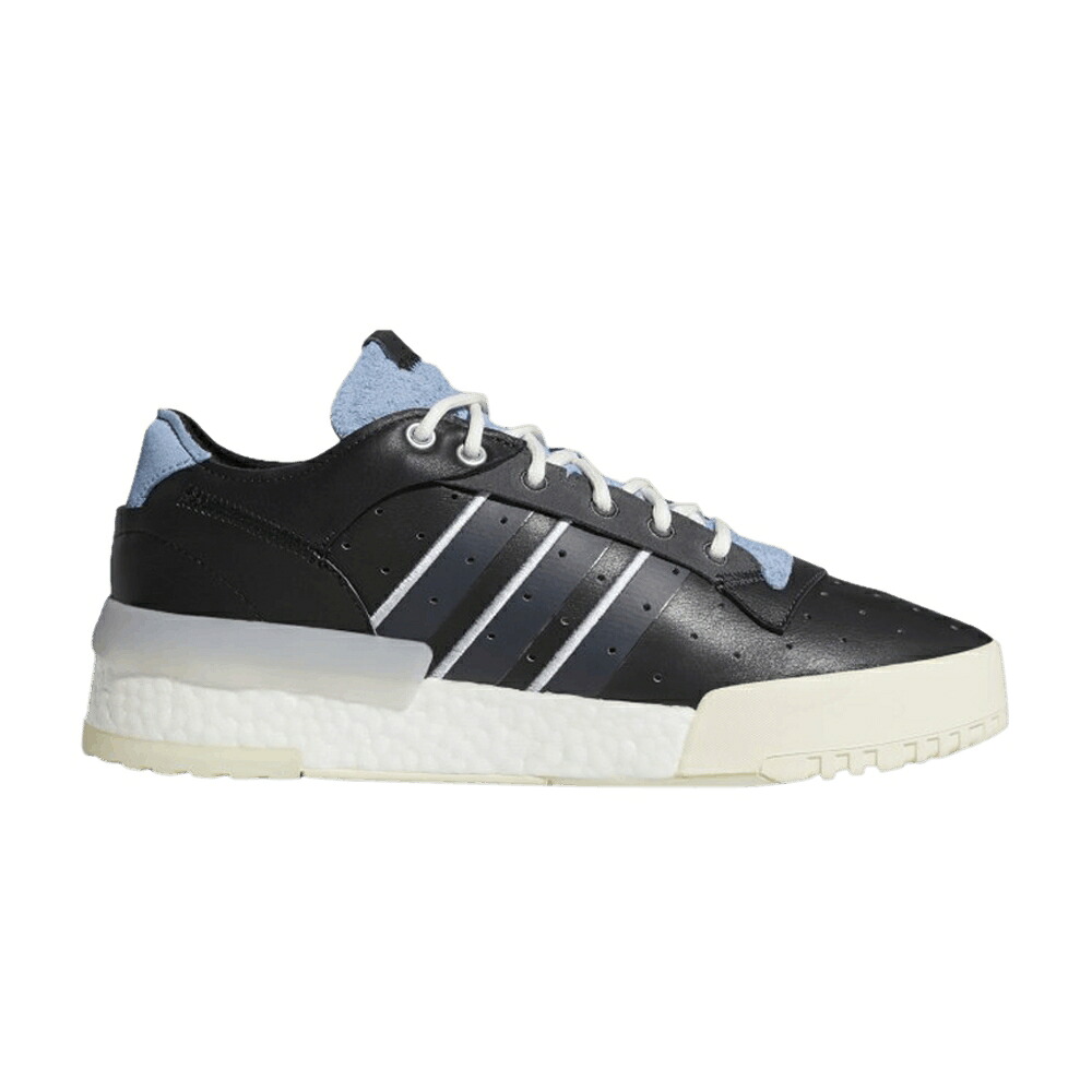 アディダス 黒色 ブラック コア カーボン クリーム 白色 ホワイト 'CORE CARBON' スニーカー メンズ ADIDAS RIVALRY RM LOW BLACK / CORE BLACK CARBON CREAM WHITE｜スニケス