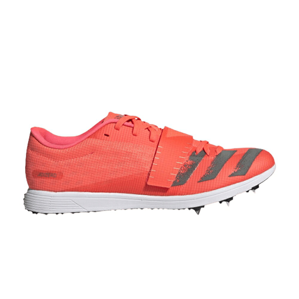 アディダス アディゼロ 銀色 シルバー 'SIGNAL CORAL' スニーカー メンズ ADIDAS ADIZERO TRIPLE JUMP / SIGNAL CORAL SILVER METALLIC｜スニケス