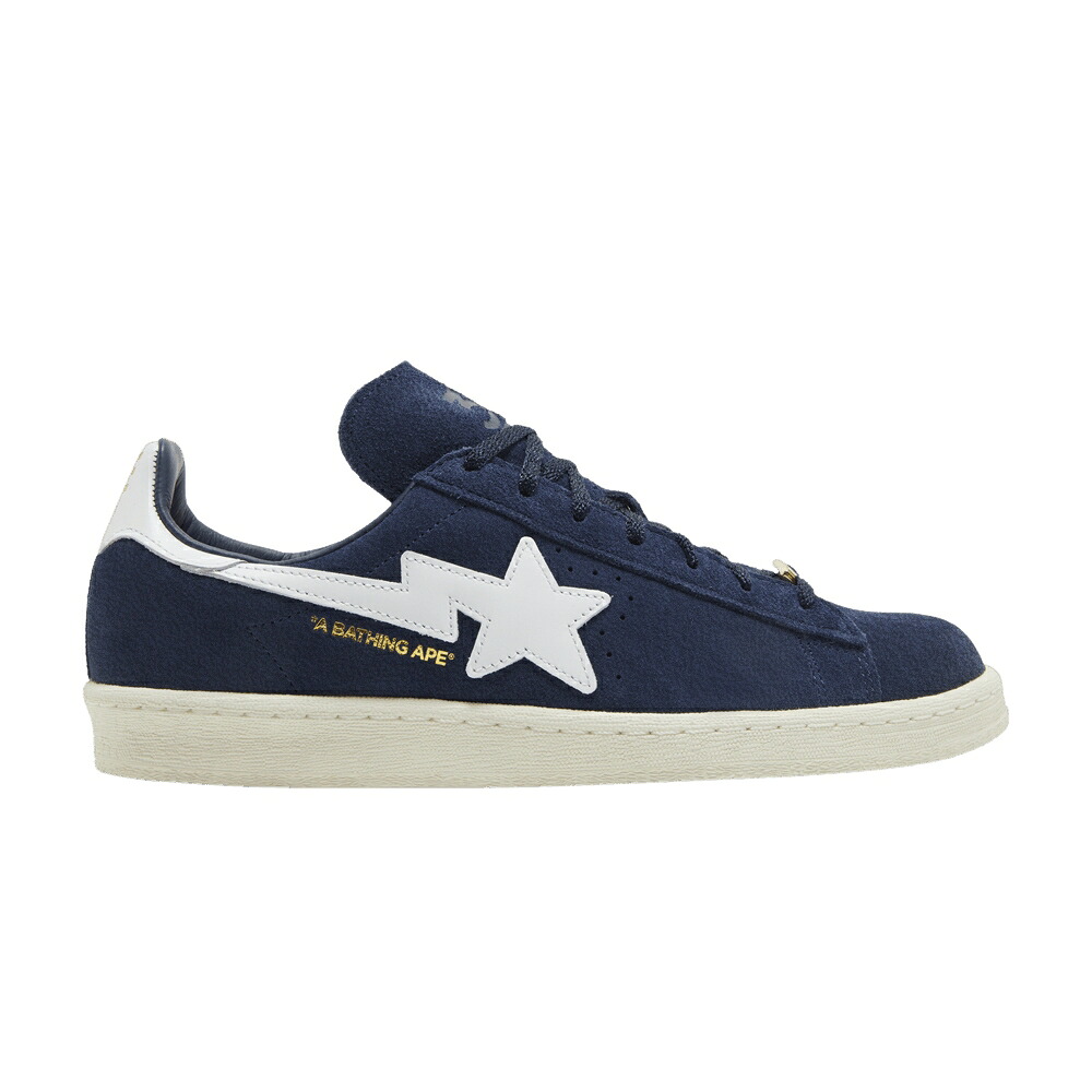 アディダス 構内 紺色 米国海軍 白いこと 白いこと \u002730TH NAVY\u0027 スニーカー メンズ ADIDAS BAPE X CAMPUS 80S ANNIVERSARY - / COLLEGIATE NAVY CLOUD WHITE OFF