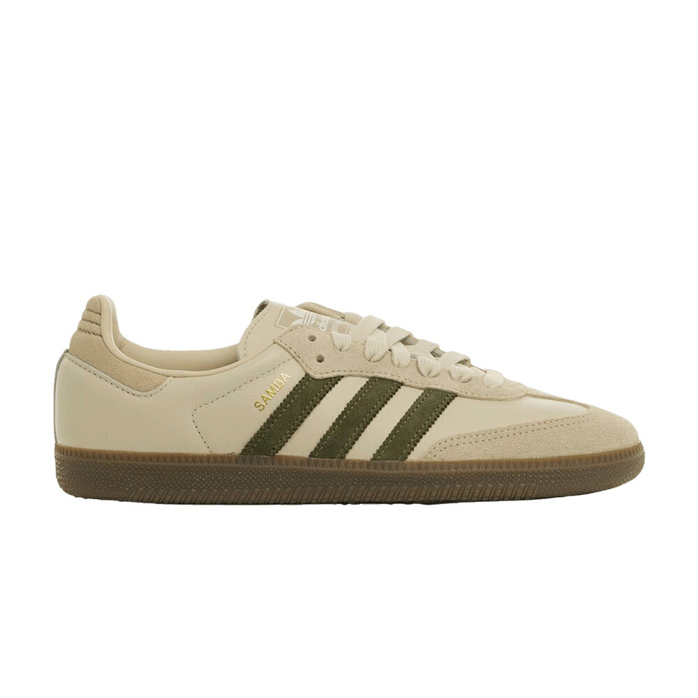 アディダス サンバ カーキ ALUMINUM GUM スニーカー メンズ ADIDAS SAMBA OG / ALUMINUM MEDIUM RAW KHAKI GUM
