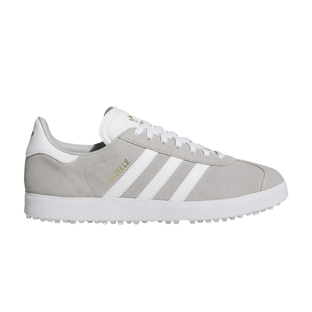 アディダス ガゼル ゴルフ 薄墨色 薄墨色 白いこと 白いこと ゴールド \u0027GREY WHITE\u0027 スニーカー メンズ ADIDAS GAZELLE SPIKELESS GOLF / GREY TWO CLOUD WHITE GOLD