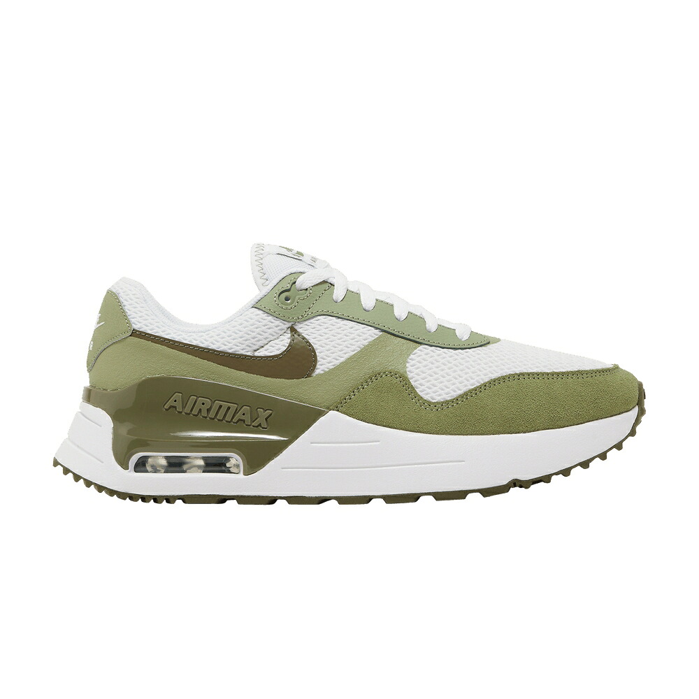 ナイキ マックス 白いこと 白いこと 緑 緑であること オリーブ エア湖マックス \u0027OIL GREEN\u0027 スニーカー メンズ NIKE AIR MAX SYSTM / WHITE OIL GREEN MEDIUM OLIVE