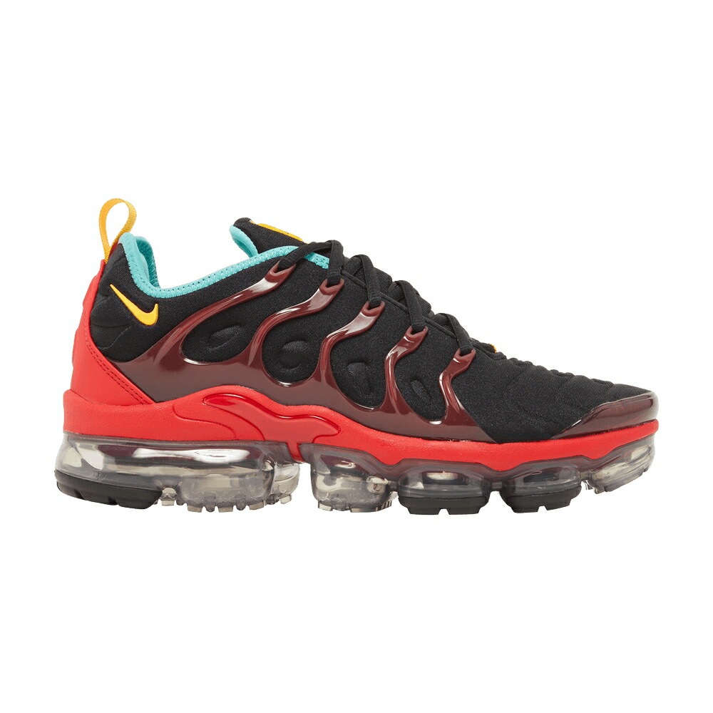 ナイキ 黒色 ブラック ゴールド エアヴェイパーマックス TAINED GLASS スニーカー メンズ NIKE AIR VAPORMAX PLUS / BLACK UNIVERSITY GOLD UNIVERSITY