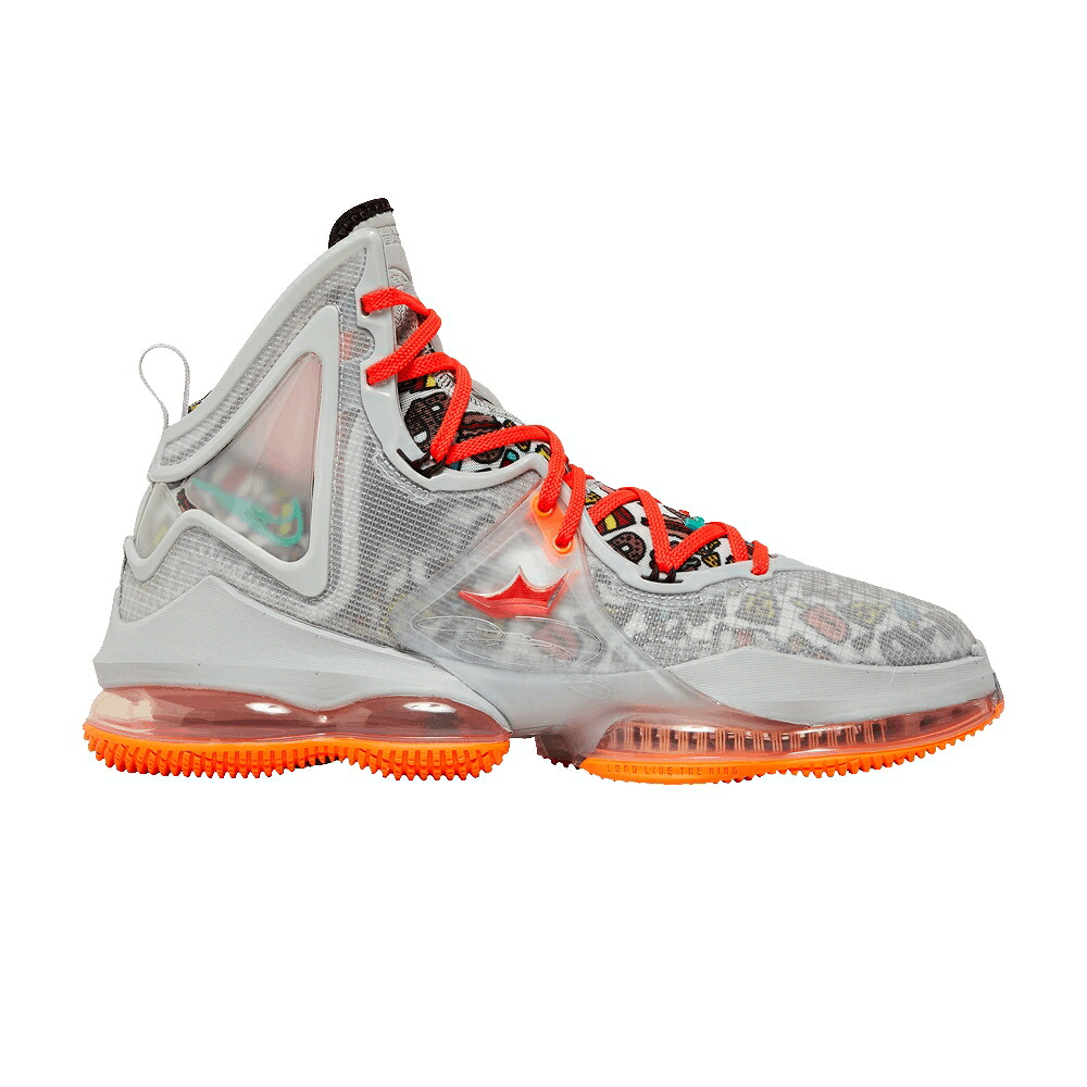 ナイキ レブロン 薄墨色 薄墨色 橙 オレンジ色 \u0027FAST FOOD\u0027 スニーカー メンズ NIKE LEBRON 19 / GREY FOG TOTAL ORANGE BRIGHT